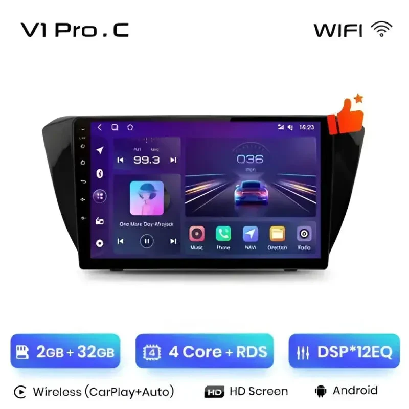 Radio Android do Skoda Superb III (2015-2019) CarPlay Android Auto 4G WiFi GPS DSP