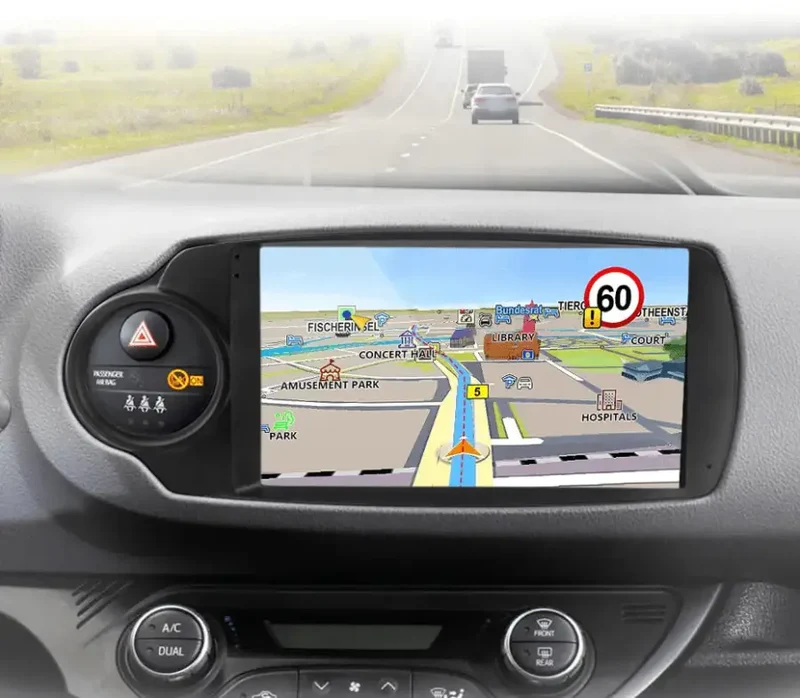Radio Android do Toyota Yaris (2012-2017) CarPlay Android Auto 4G WiFi GPS DSP
