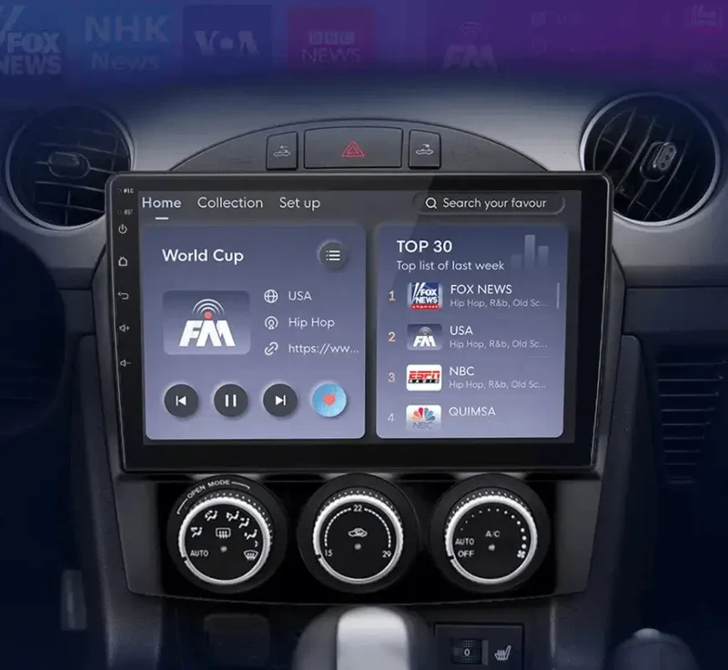Radio Android do Mazda MX-5 (2008-2015) CarPlay Android Auto 4G WiFi GPS DSP