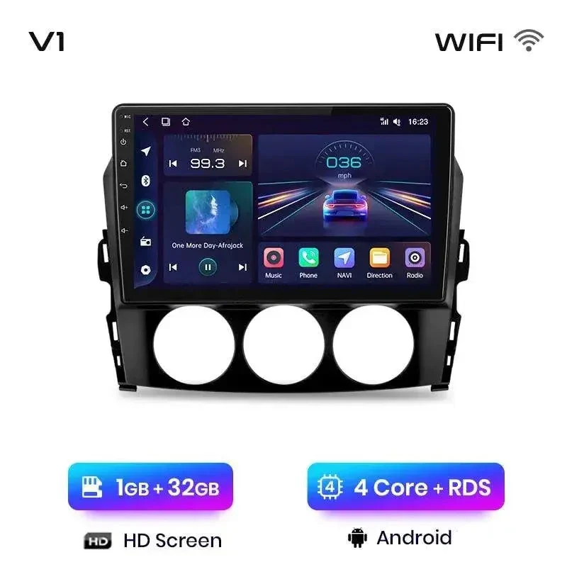 Radio Android do Mazda MX-5 (2008-2015) CarPlay Android Auto 4G WiFi GPS DSP
