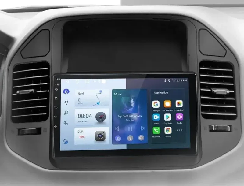 Radio Android do Mitsubishi Pajero V60 V68 V73 (1999-2006) CarPlay Android Auto 4G WiFi GPS DSP
