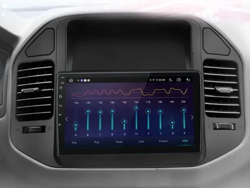 Radio Android do Mitsubishi Pajero V60 V68 V73 (1999-2006) CarPlay Android Auto 4G WiFi GPS DSP