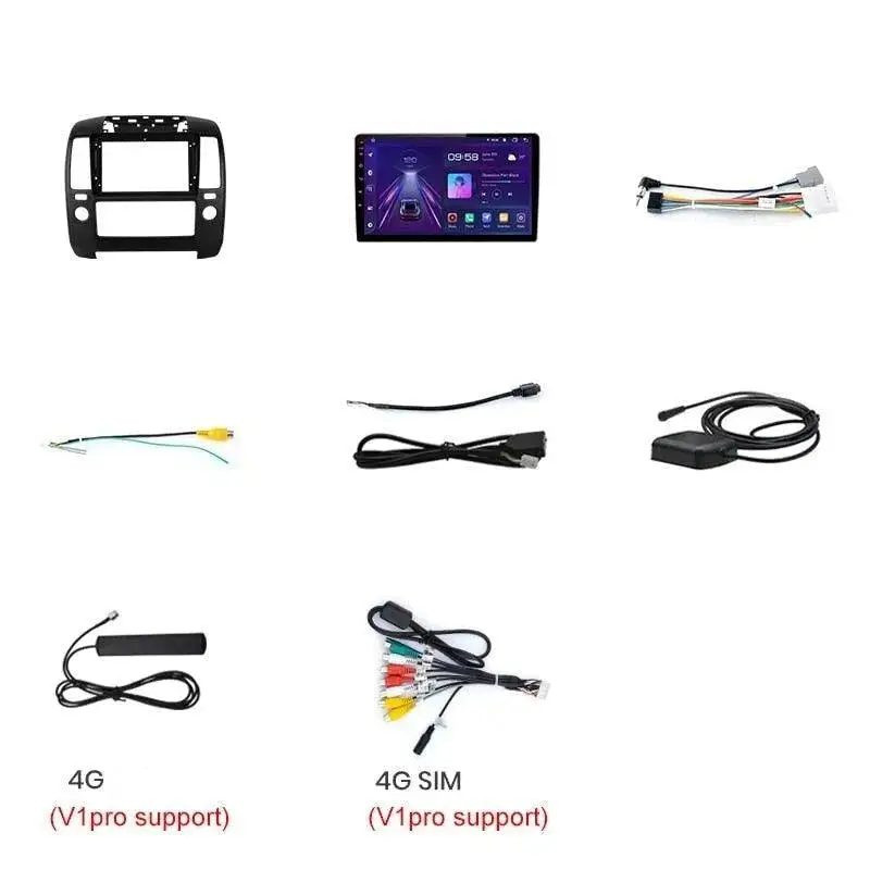 Radio Android do Nissan Navara Multimedialne (2006-2012) CarPlay Android Auto 4G WiFi GPS DSP