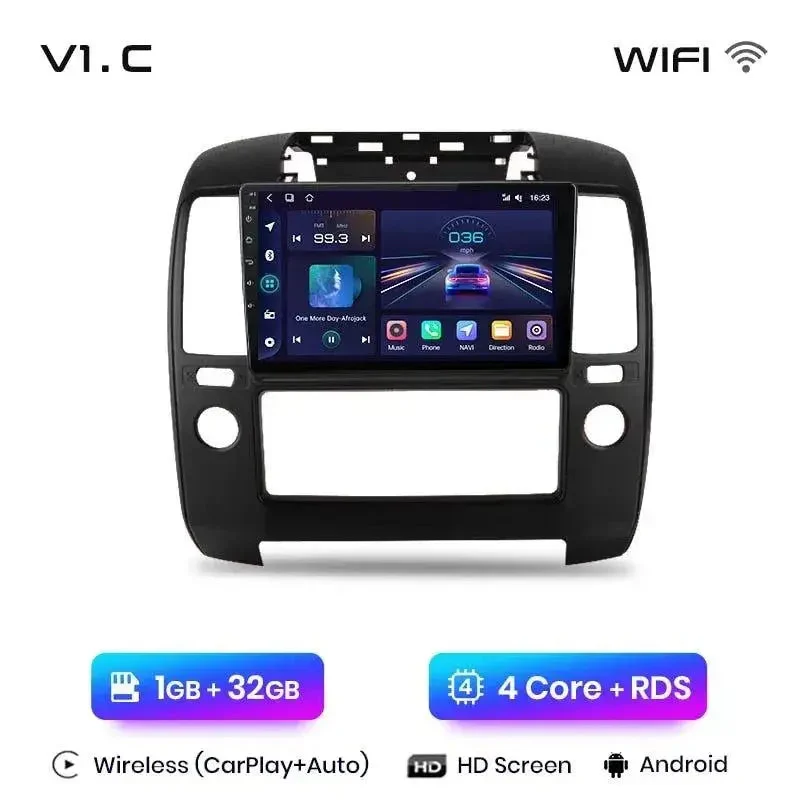 Radio Android do Nissan Navara Multimedialne (2006-2012) CarPlay Android Auto 4G WiFi GPS DSP