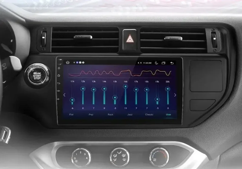 Radio Android do KIA Rio (2011-2015) CarPlay Android Auto 4G WiFi GPS DSP
