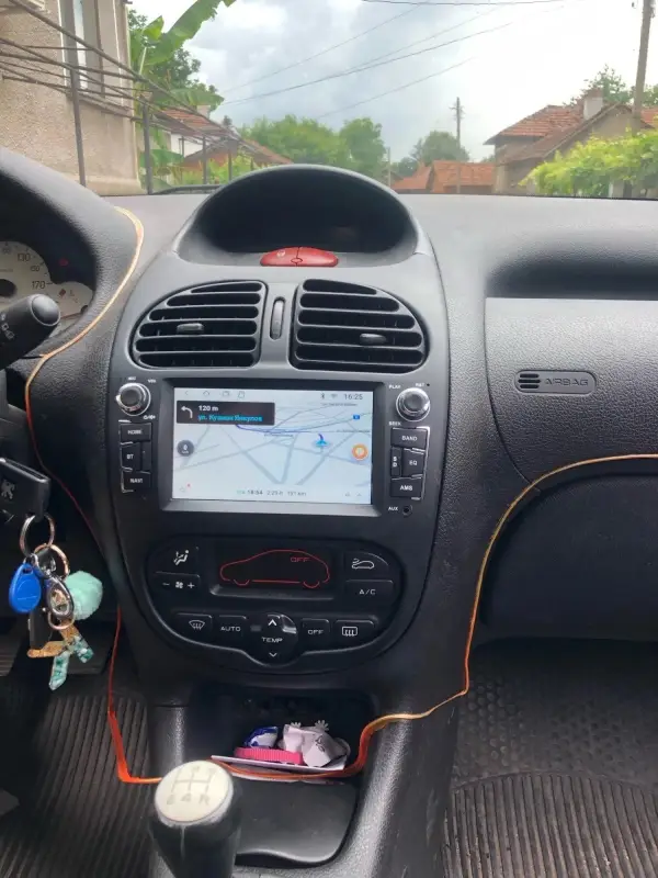 Radio Android do Peugeot 206 206CC 206SW (2001-2016) CarPlay Android Auto 4G WiFi GPS DSP