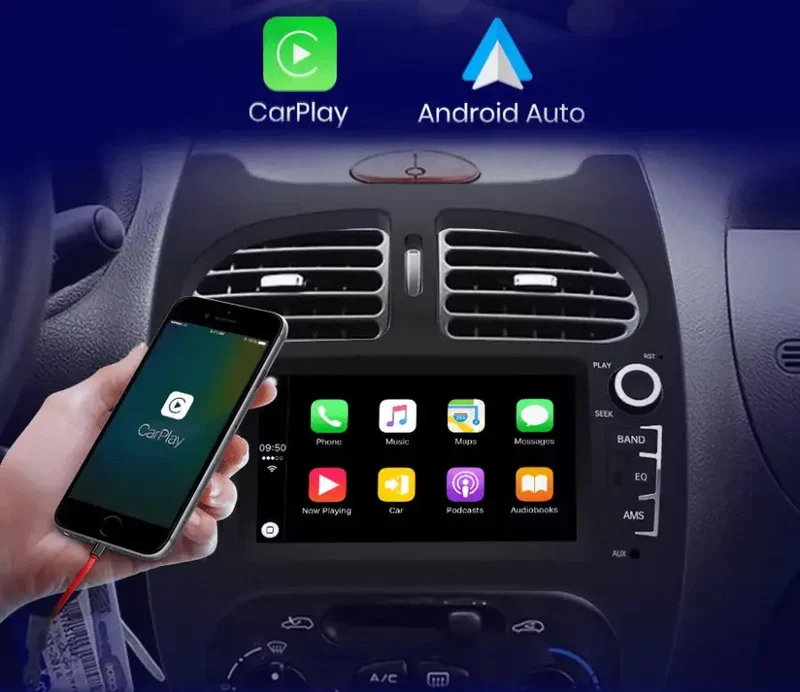 Radio Android do Peugeot 206 206CC 206SW (2001-2016) CarPlay Android Auto 4G WiFi GPS DSP