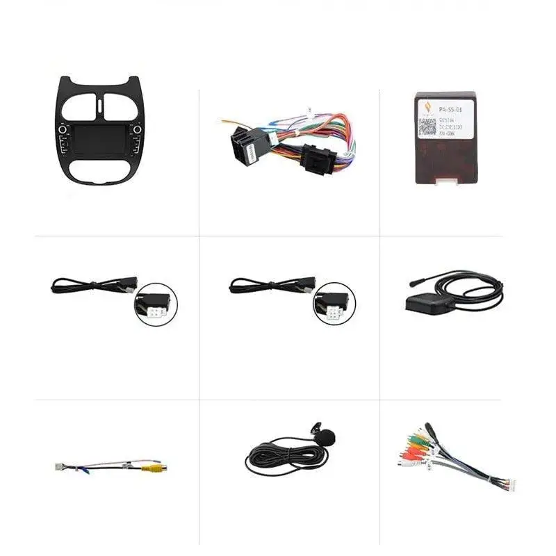Radio Android do Peugeot 206 206CC 206SW (2001-2016) CarPlay Android Auto 4G WiFi GPS DSP