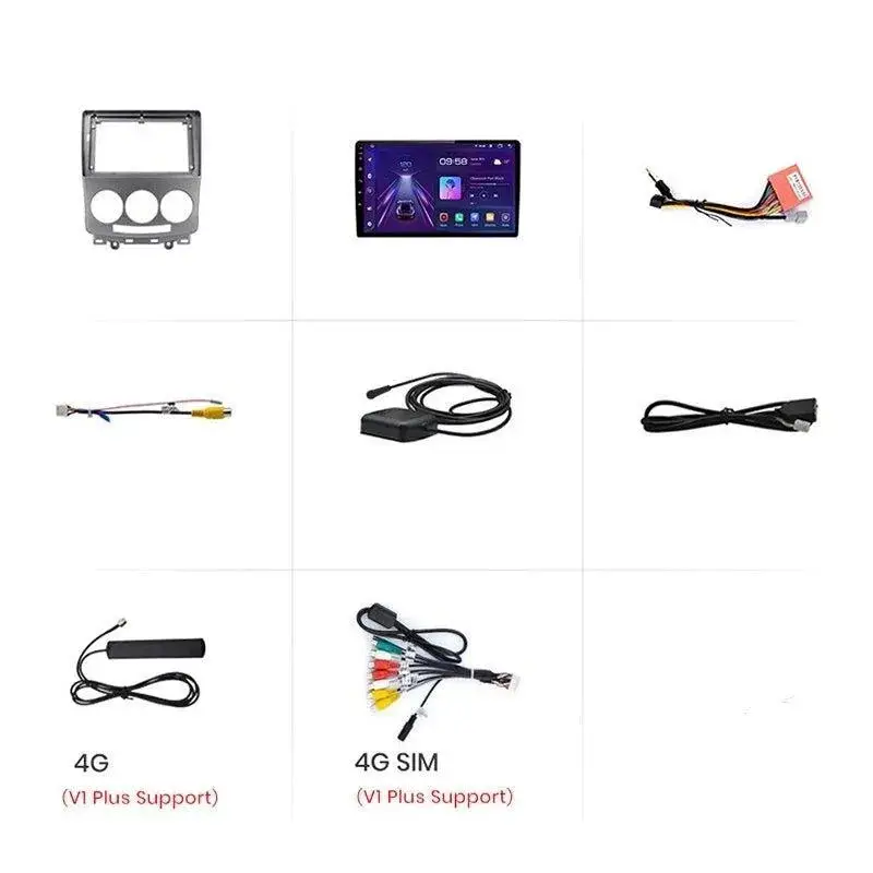 Radio Android do Mazda 5 (2005-2010) CarPlay Android Auto 4G WiFi GPS DSP