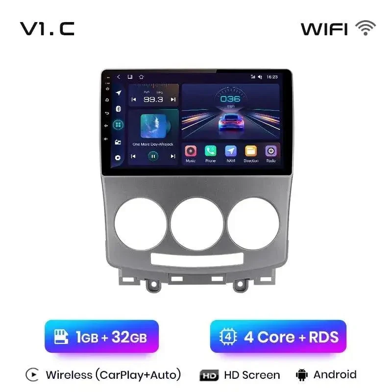 Radio Android do Mazda 5 (2005-2010) CarPlay Android Auto 4G WiFi GPS DSP