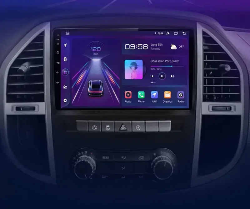 Radio Android do Mercedes-Benz Vito W447 (2014-2021) CarPlay Android Auto 4G WiFi GPS DSP