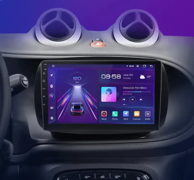 Radio Android do Smart (mercedes-Benz) 2016 CarPlay Android Auto 4G WiFi GPS DSP