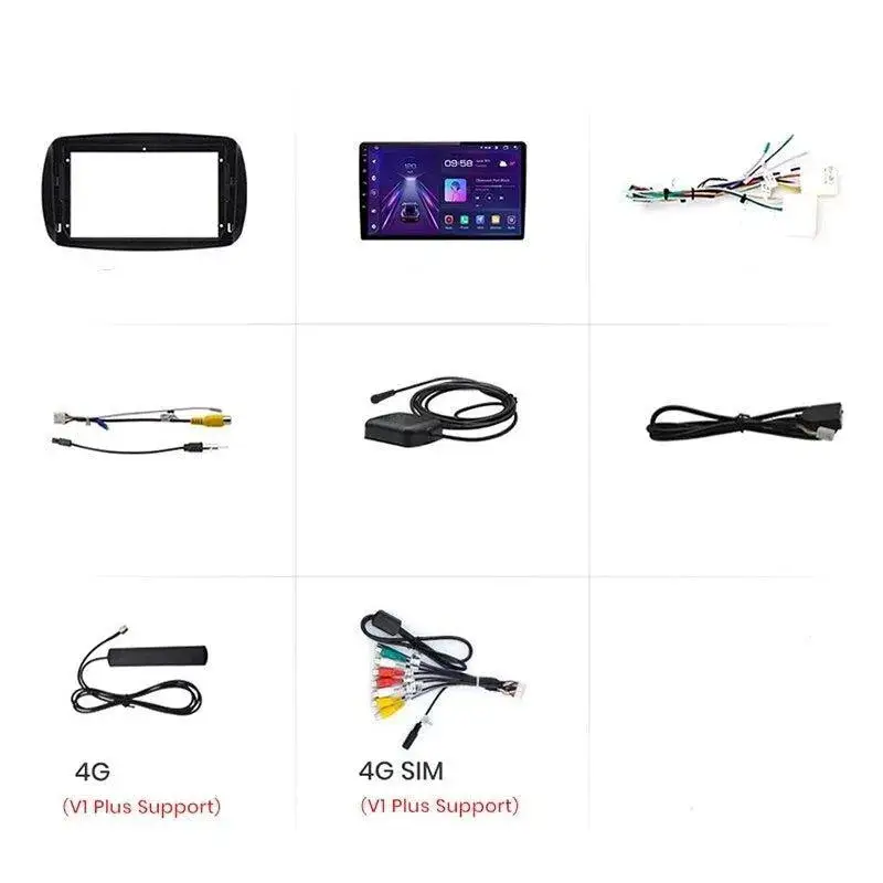 Radio Android do Smart (mercedes-Benz) 2016 CarPlay Android Auto 4G WiFi GPS DSP
