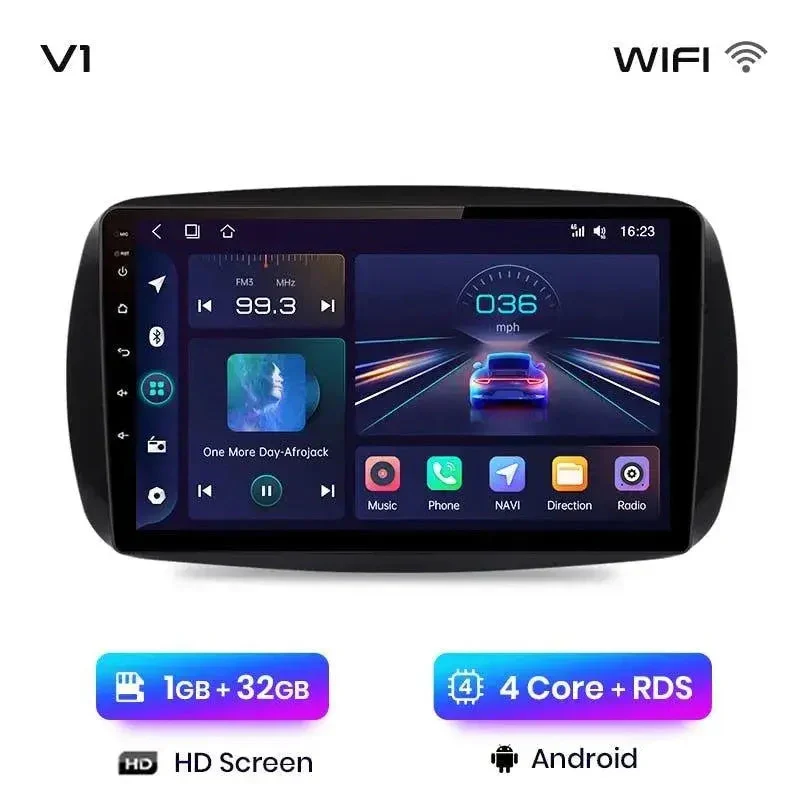 Radio Android do Smart (mercedes-Benz) 2016 CarPlay Android Auto 4G WiFi GPS DSP