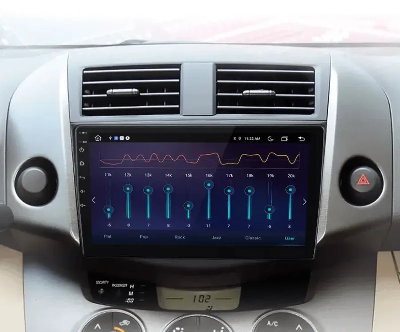 Radio Android do Toyota RAV4 (2007-2011) CarPlay Android Auto 4G WiFi GPS DSP