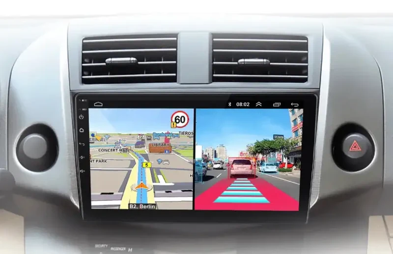 Radio Android do Toyota RAV4 (2007-2011) CarPlay Android Auto 4G WiFi GPS DSP