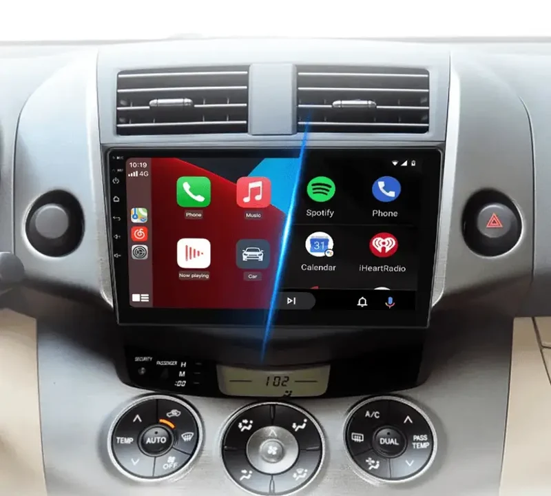 Radio Android do Toyota RAV4 (2007-2011) CarPlay Android Auto 4G WiFi GPS DSP