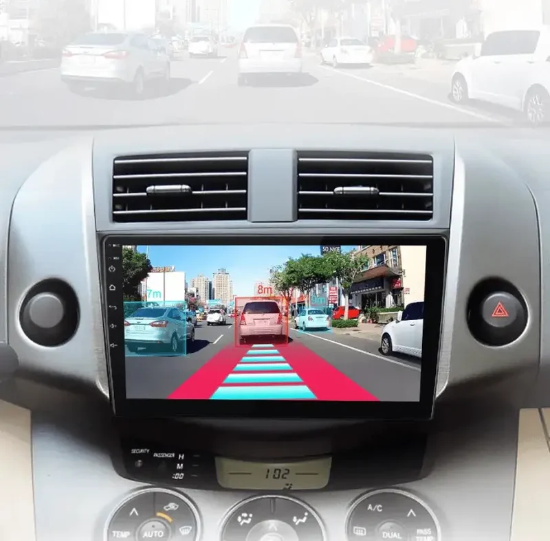 Radio Android do Toyota RAV4 (2007-2011) CarPlay Android Auto 4G WiFi GPS DSP