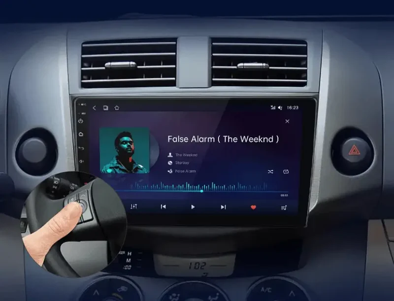 Radio Android do Toyota RAV4 (2007-2011) CarPlay Android Auto 4G WiFi GPS DSP
