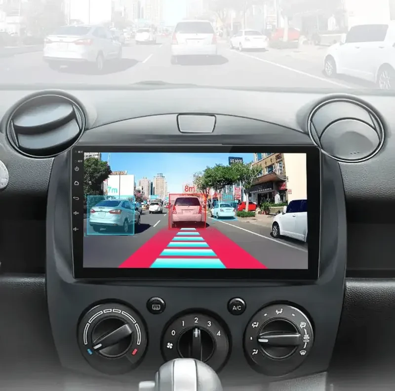 Radio Android do Mazda 2 (2007-2014) CarPlay Android Auto 4G WiFi GPS DSP