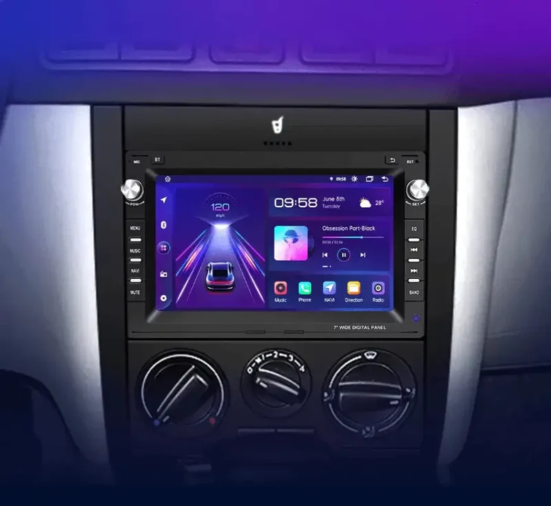 Radio Android do Volkswagen VW Golf 4 Passat Polo Transporter T5 Multivan Jetta CarPlay Android Auto 4G WiFi GPS DSP