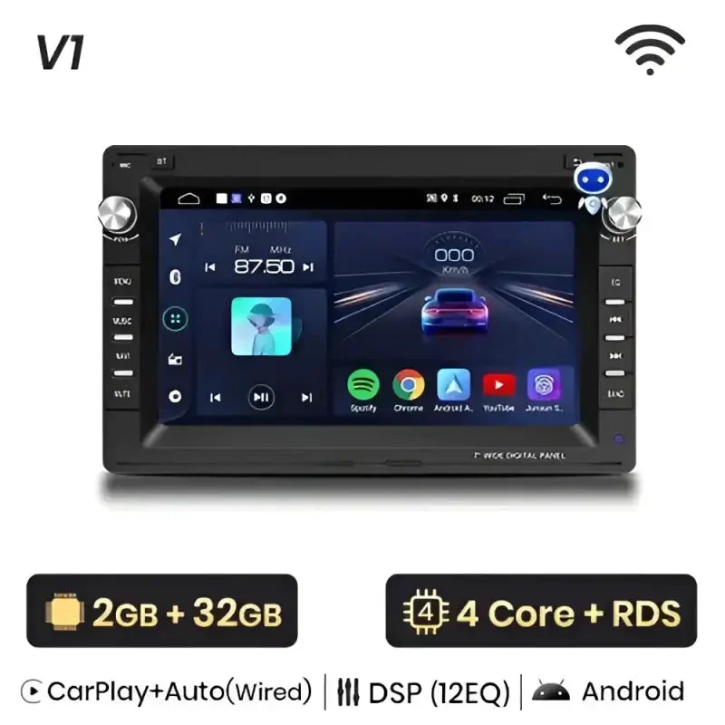 Radio Android do Volkswagen VW Golf 4 Passat Polo Transporter T5 Multivan Jetta CarPlay Android Auto 4G WiFi GPS DSP