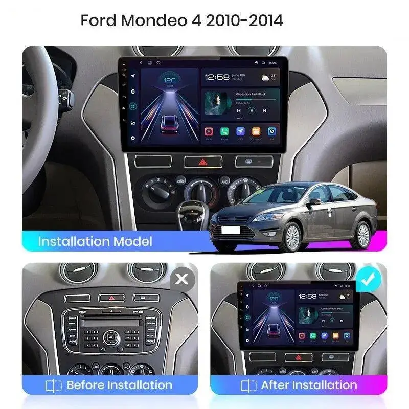 Radio Android do Ford Mondeo IV (MK4) (2010-2014) CarPlay Android Auto 4G WiFi GPS DSP