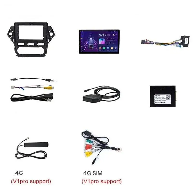 Radio Android do Ford Mondeo IV (MK4) (2010-2014) CarPlay Android Auto 4G WiFi GPS DSP