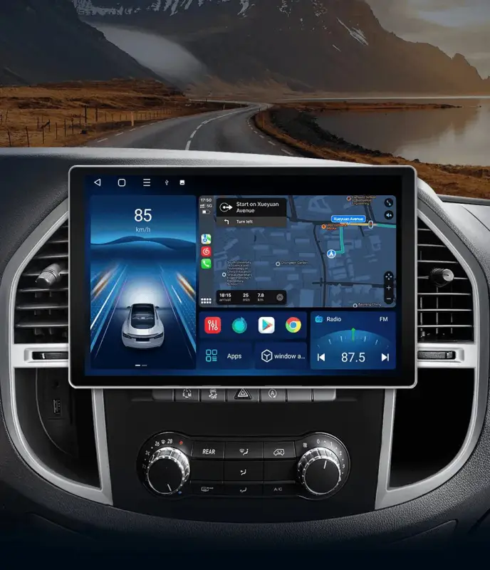 Radio Android do Mercedes-Benz Vito W447 (2014-2021) CarPlay Android Auto 4G WiFi GPS DSP