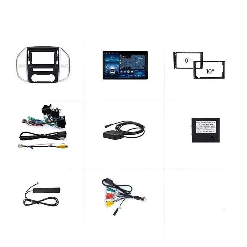 Radio Android do Mercedes-Benz Vito W447 (2014-2021) CarPlay Android Auto 4G WiFi GPS DSP