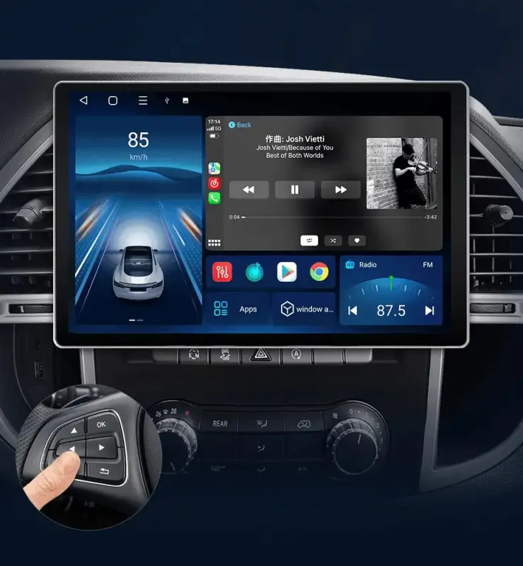 Radio Android do Mercedes-Benz Vito W447 (2014-2021) CarPlay Android Auto 4G WiFi GPS DSP