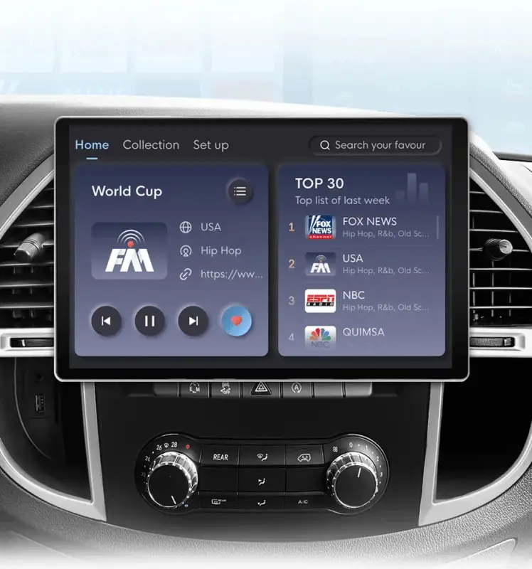 Radio Android do Mercedes-Benz Vito W447 (2014-2021) CarPlay Android Auto 4G WiFi GPS DSP