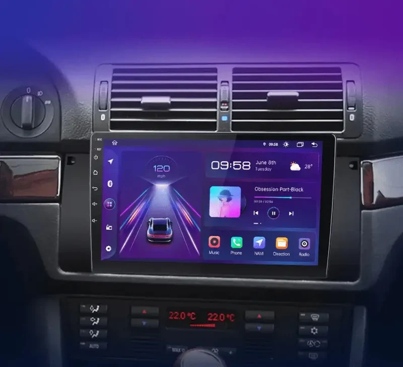Radio Android do BMW Serii 5 E39 X5 E53 M5 (1995-2006) CarPlay Android Auto 4G WiFi GPS DSP