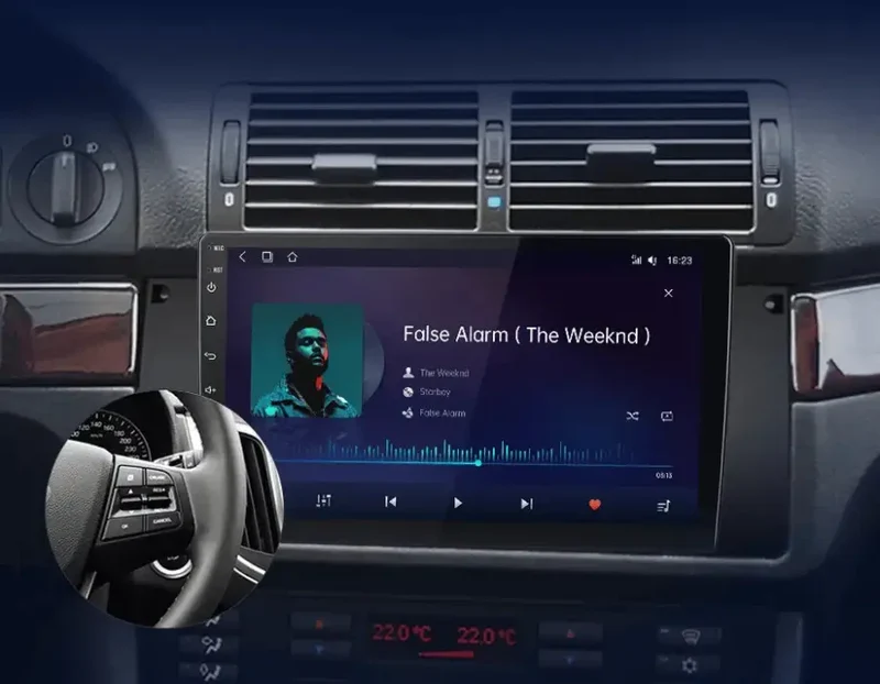 Radio Android do BMW Serii 5 E39 X5 E53 M5 (1995-2006) CarPlay Android Auto 4G WiFi GPS DSP