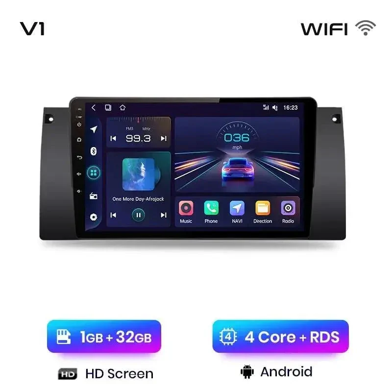 Radio Android do BMW Serii 5 E39 X5 E53 M5 (1995-2006) CarPlay Android Auto 4G WiFi GPS DSP