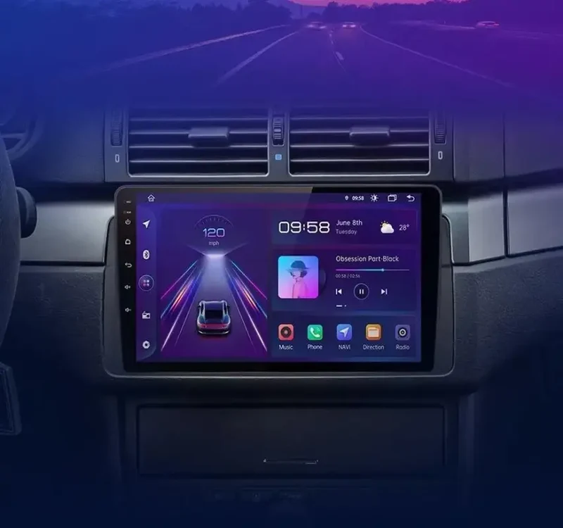 Radio Android do BMW Serii 3 E46 CarPlay Android Auto 4G WiFi GPS DSP