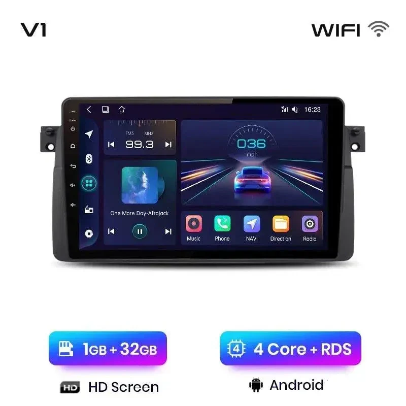 Radio Android do BMW Serii 3 E46 CarPlay Android Auto 4G WiFi GPS DSP