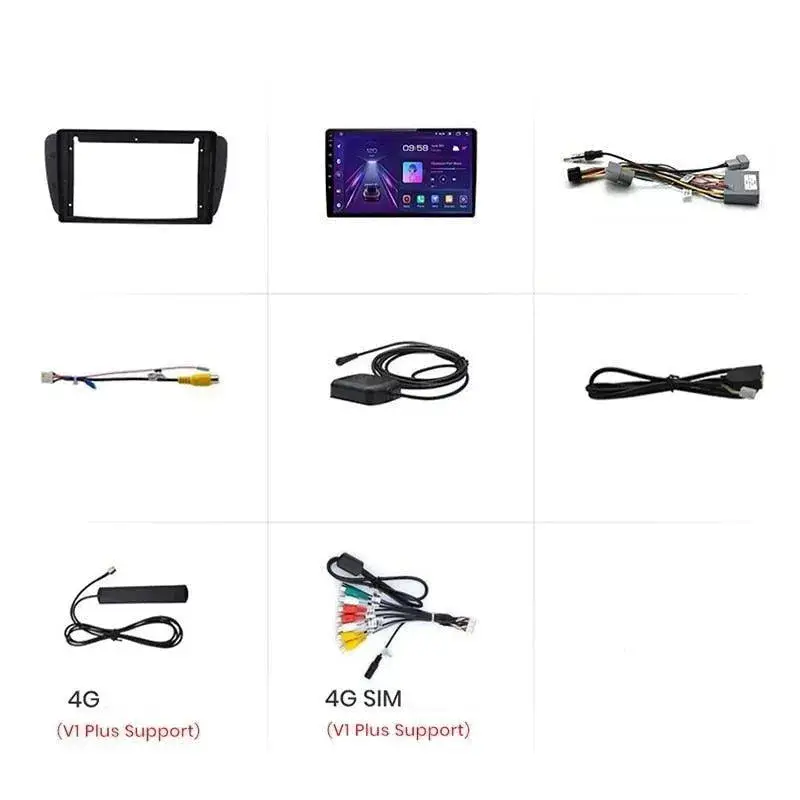 Radio Android do Seat Ibiza 6J Multimedialne (2009-2013) CarPlay Android Auto 4G WiFi GPS DSP