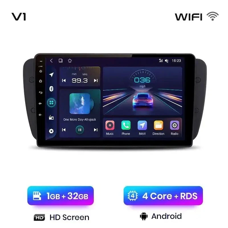 Radio Android do Seat Ibiza 6J Multimedialne (2009-2013) CarPlay Android Auto 4G WiFi GPS DSP