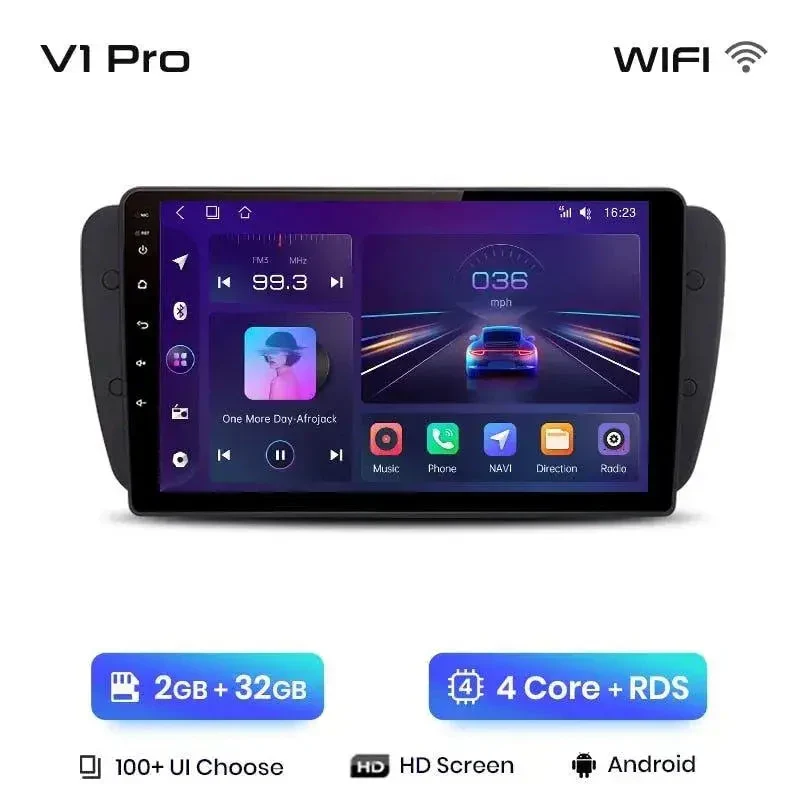 Radio Android do Seat Ibiza 6J Multimedialne (2009-2013) CarPlay Android Auto 4G WiFi GPS DSP