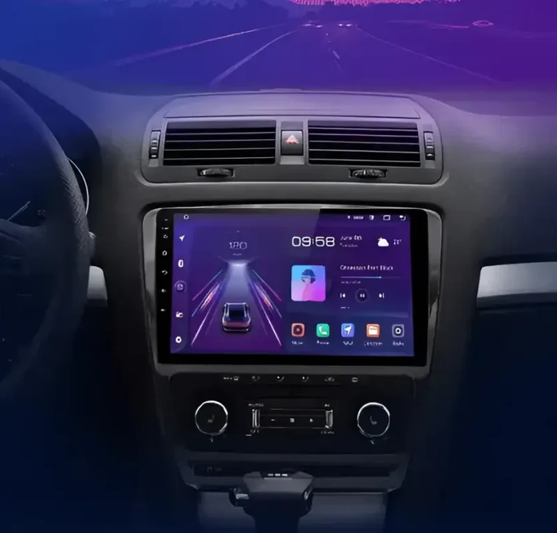 Radio Android do Skoda Octavia II (A5) Multimedialne (2006-2013) CarPlay Android Auto 4G WiFi GPS DSP
