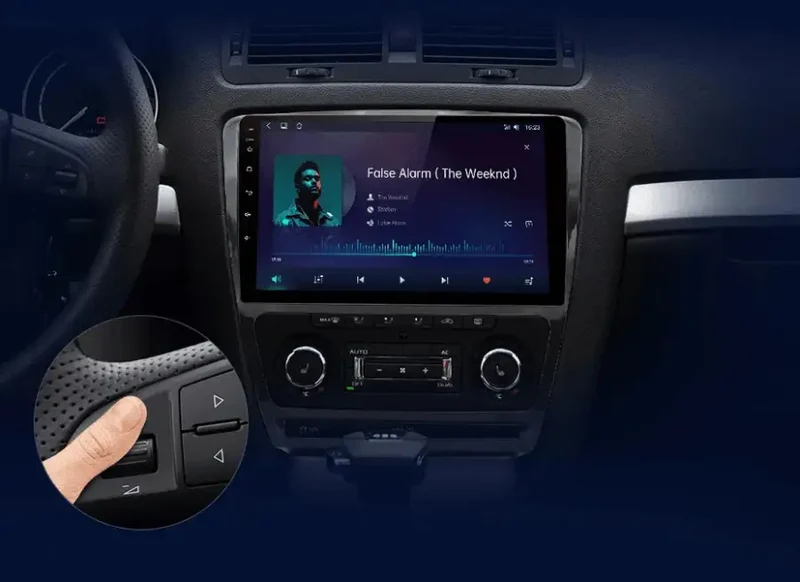 Radio Android do Skoda Octavia II (A5) Multimedialne (2006-2013) CarPlay Android Auto 4G WiFi GPS DSP