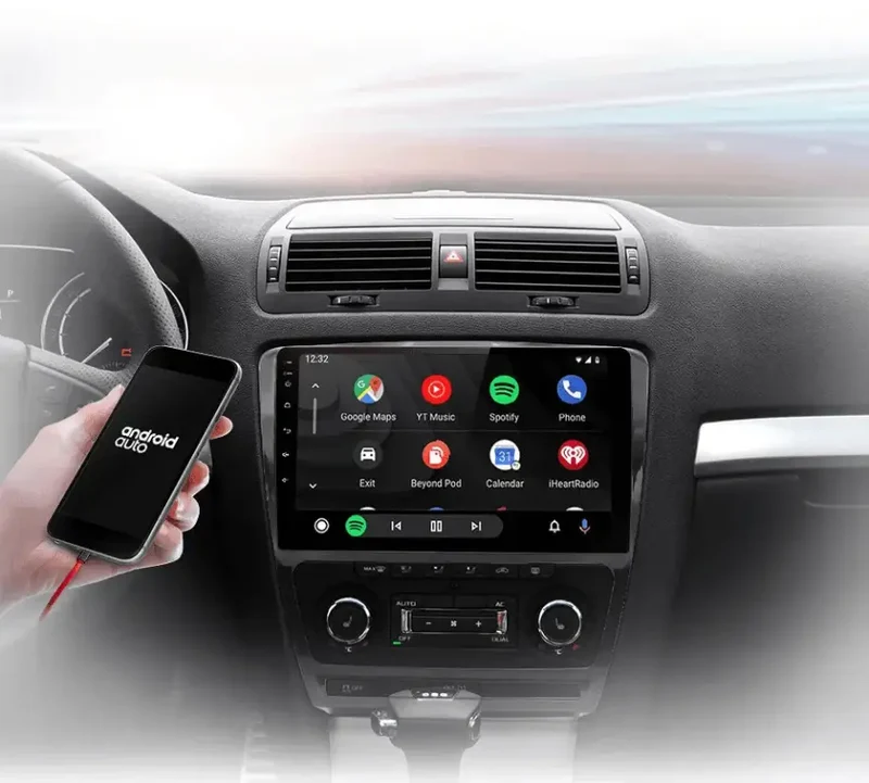 Radio Android do Skoda Octavia II (A5) Multimedialne (2006-2013) CarPlay Android Auto 4G WiFi GPS DSP