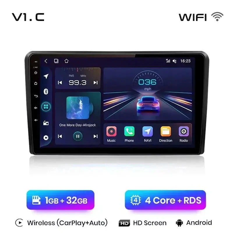 Radio Android do Audi A3 8P Multimedialne (2003-2013) CarPlay Android Auto 4G WiFi GPS DSP