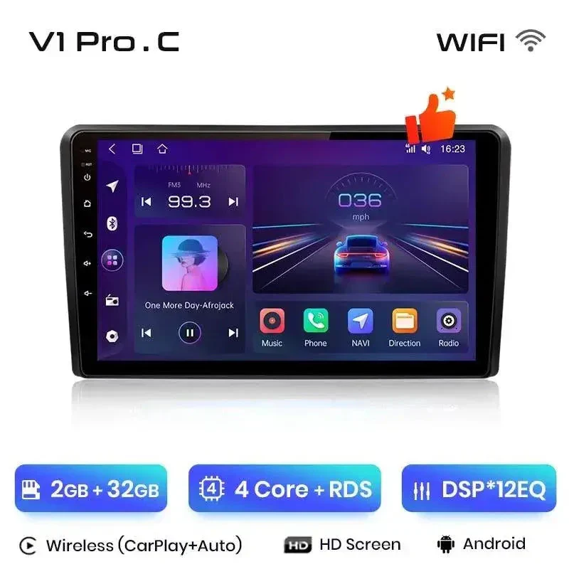Radio Android do Audi A3 8P Multimedialne (2003-2013) CarPlay Android Auto 4G WiFi GPS DSP