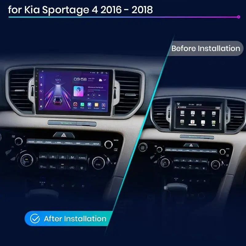 Radio Android do KIA Sportage IV Multimedialne (2016-2018) CarPlay Android Auto 4G WiFi GPS DSP