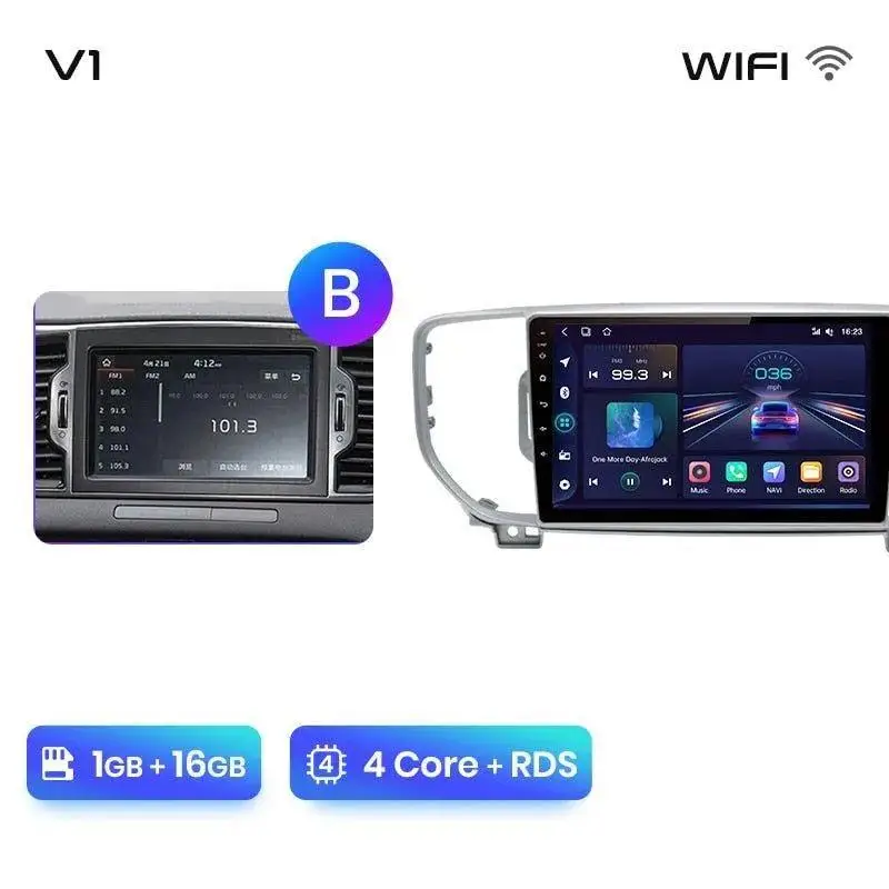 Radio Android do KIA Sportage IV Multimedialne (2016-2018) CarPlay Android Auto 4G WiFi GPS DSP