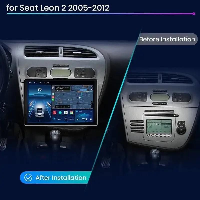 Radio Android do Seat Leon MK2 Multimedialne (2005-2012) CarPlay Android Auto 4G WiFi GPS DSP