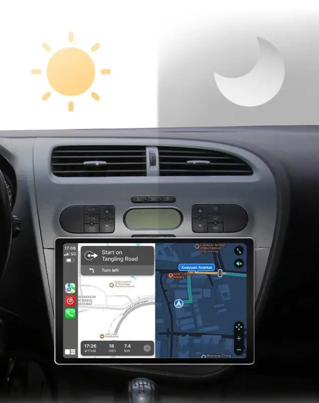 Radio Android do Seat Leon MK2 Multimedialne (2005-2012) CarPlay Android Auto 4G WiFi GPS DSP