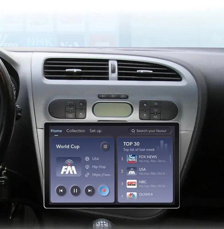 Radio Android do Seat Leon MK2 Multimedialne (2005-2012) CarPlay Android Auto 4G WiFi GPS DSP